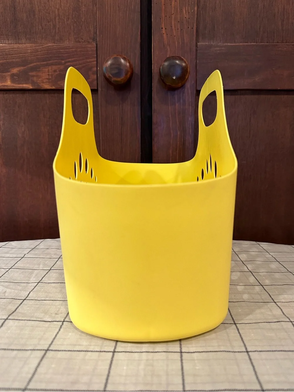 Vintage K-Mart plastic jelly tote • indestructible! • flexible and soft-ish